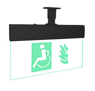 Пожаробезопасная зона МГН (пиктограмма)