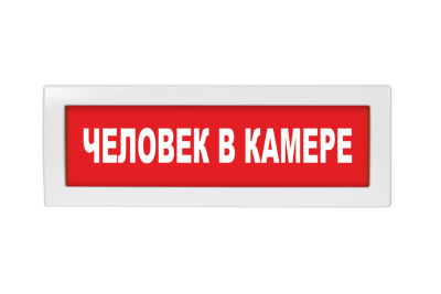 Световое табло Молния-220 Человек в камере (оповещатель охранно-пожарный, 220 В)